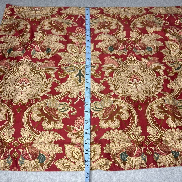 Ralph Lauren Home Jardiniere Paisley Red Sateen Pillow Shams Set of 2 Vintage - Picture 13 of 14